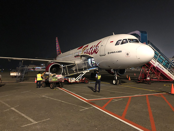 Flight operated by Batik Air